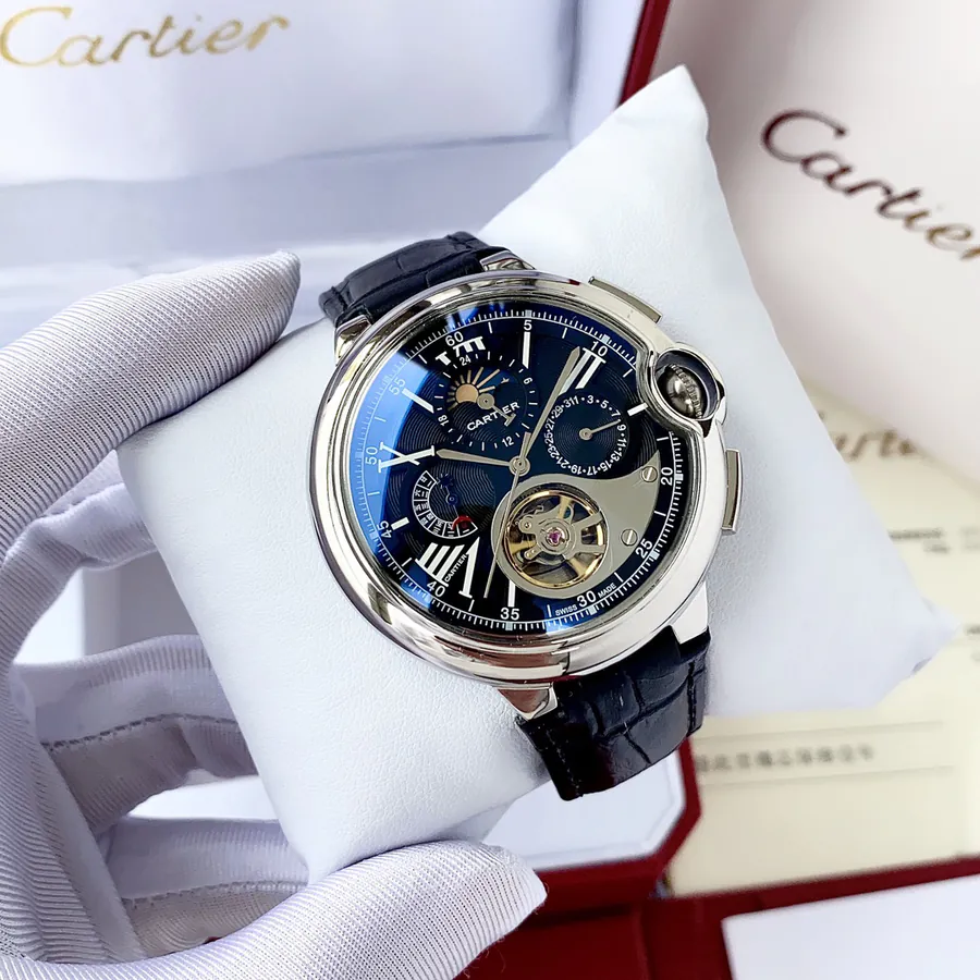 Cartier Men's Automatic Watch with Stainless Steel Strap