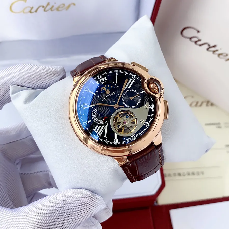 Cartier Men's Automatic Watch with Stainless Steel Strap