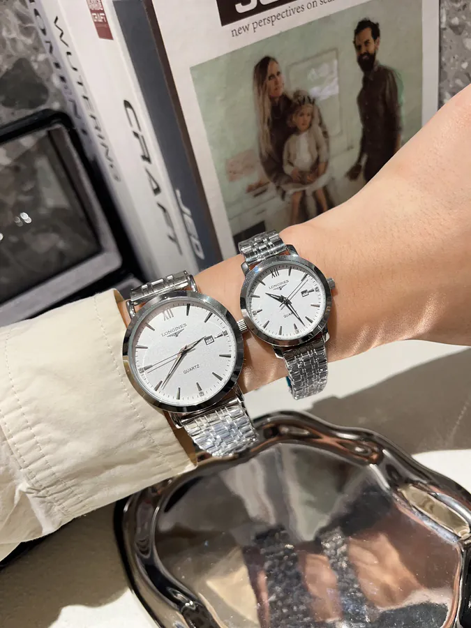 Longines情侣对表 Steel Band & 316L Stainless Steel Case