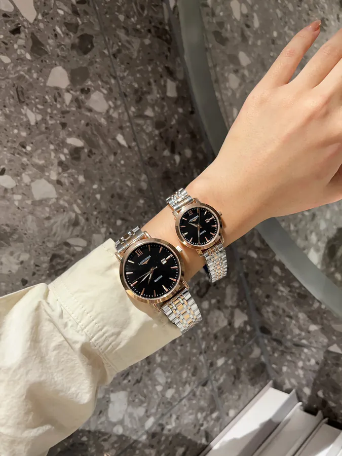 Longines情侣对表 Steel Band & 316L Stainless Steel Case