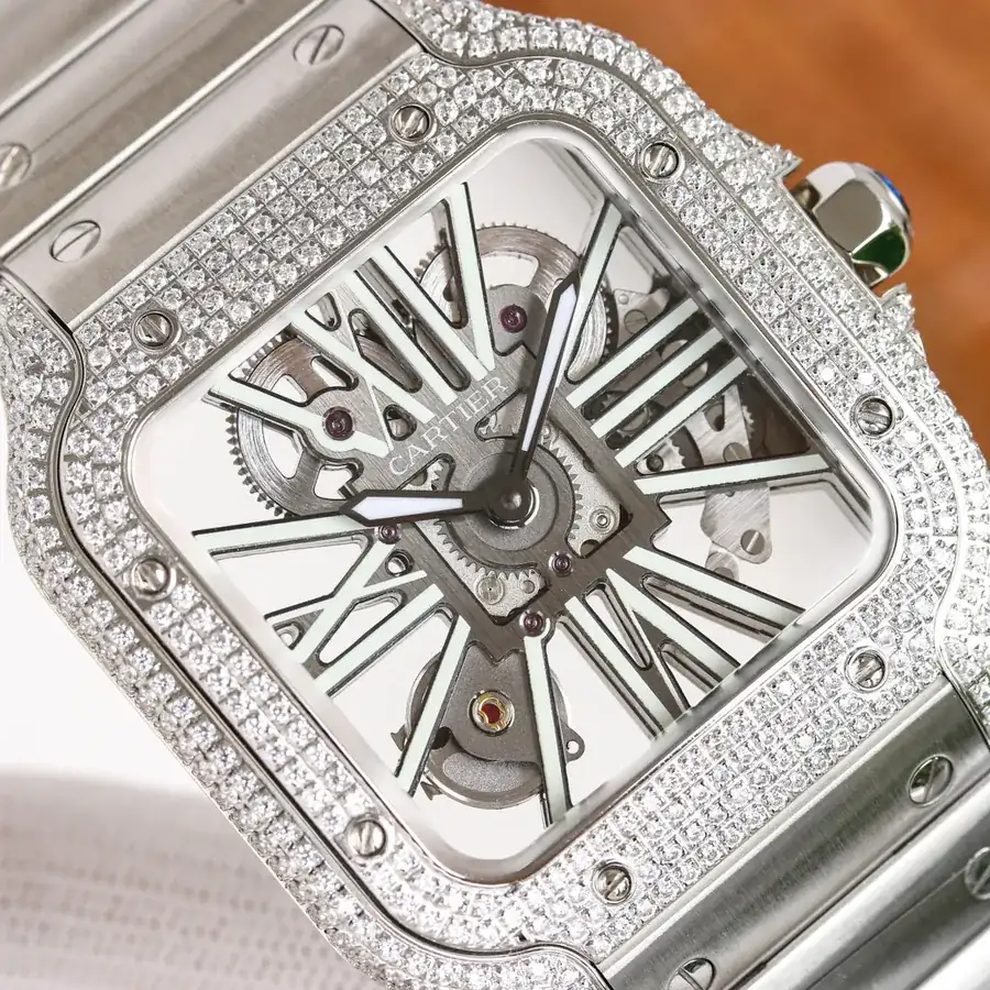 Cartier Santos Lattice Watch