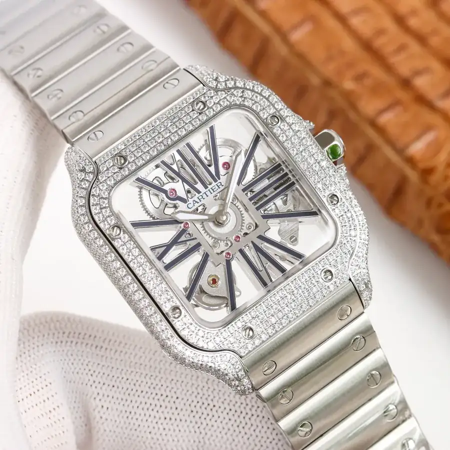 Cartier Santos Lattice Watch