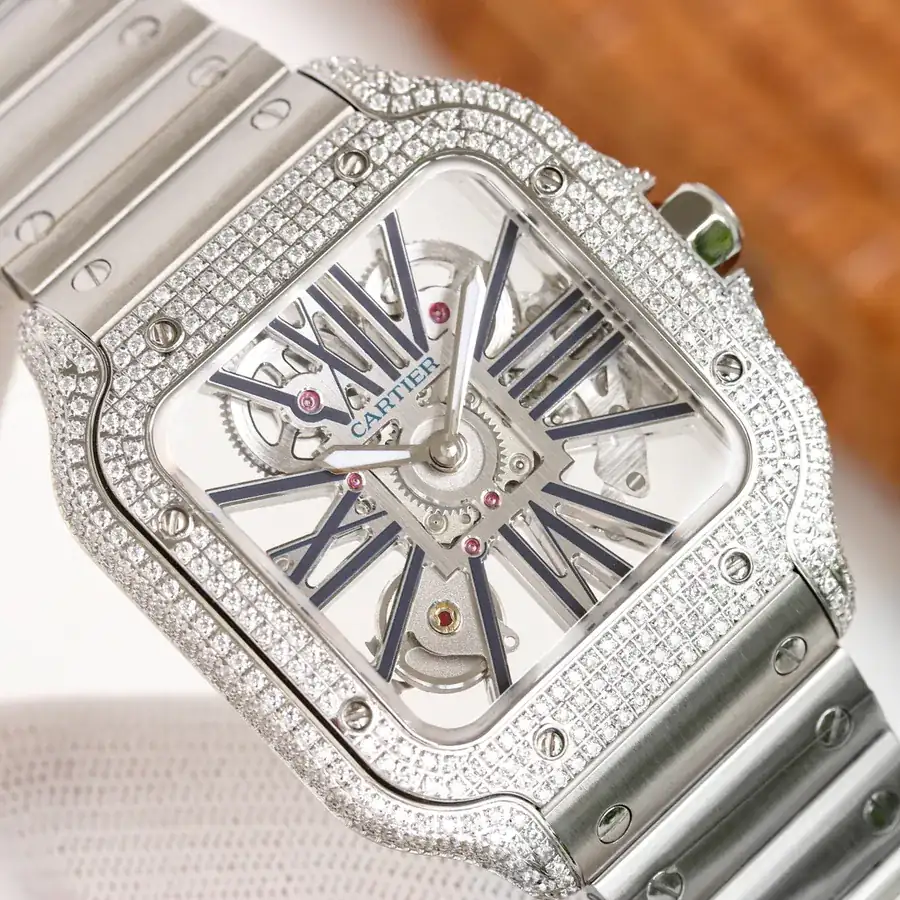 Cartier Santos Lattice Watch
