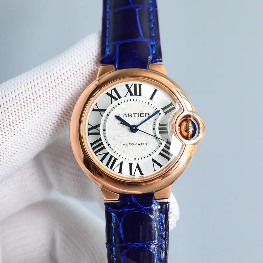 18k Gold Plated Watch Strap with Genuine Alligator Skin
