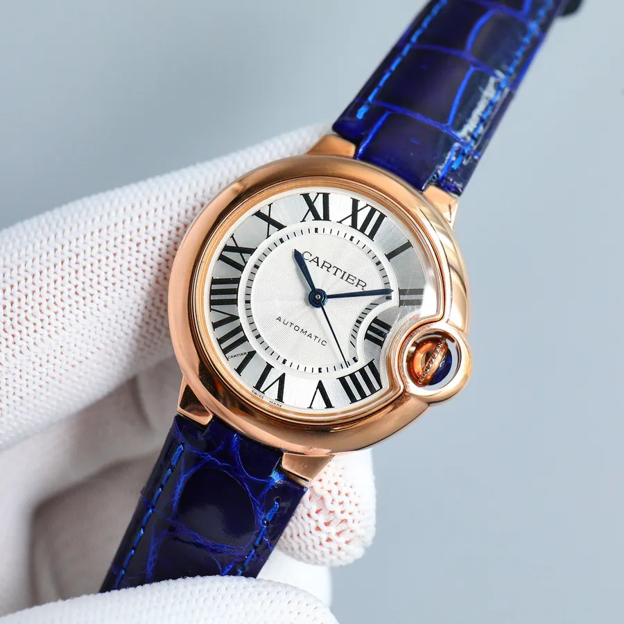 18k Gold Plated Watch Strap with Genuine Alligator Skin