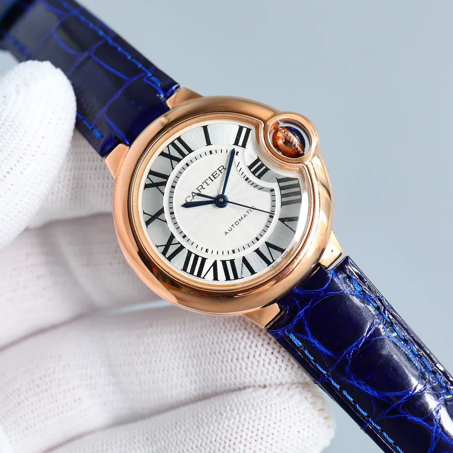 18k Gold Plated Watch Strap with Genuine Alligator Skin