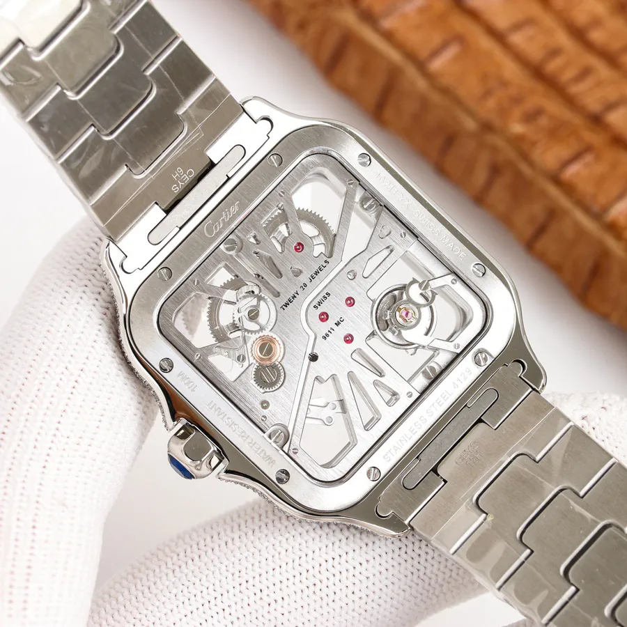 Cartier Santos Lattice Watch