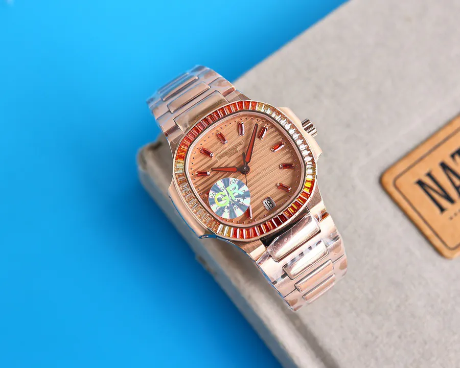 New GR Patek Philippe Nautilus Ladies Watch with Gemstone Design
