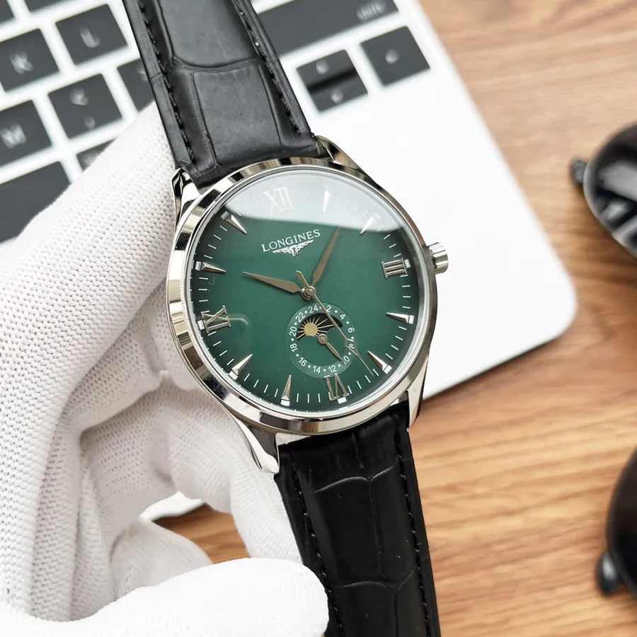 LONGINES Men's Watch with Leather Strap