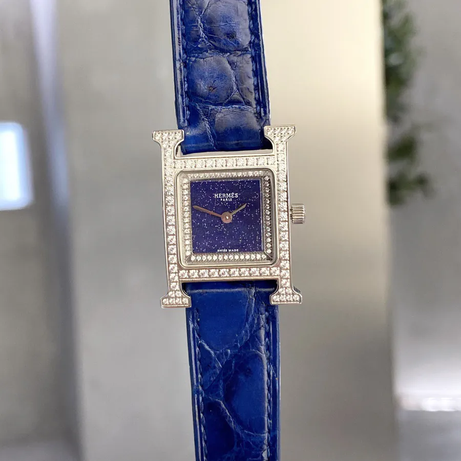 Hermes New Green Parrot Green Starry Sky Watch with Amara Grey