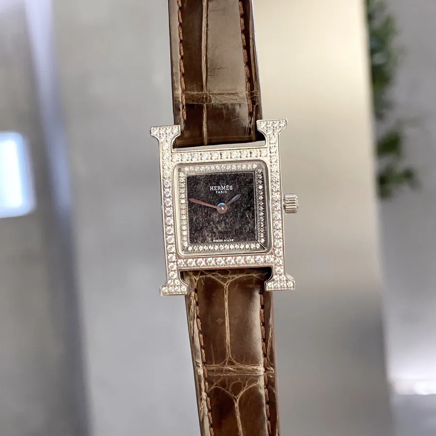 Hermes New Green Parrot Green Starry Sky Watch with Amara Grey