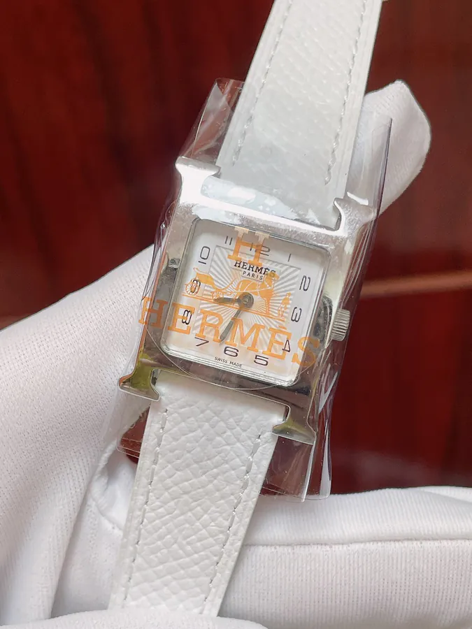 Heure H Watch Stainless Steel Case with Feather Diamond Accents