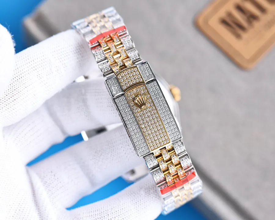 Luxury Rolex Watch with 2824 Automatic Movement and Swarovski Crystal Bracelet