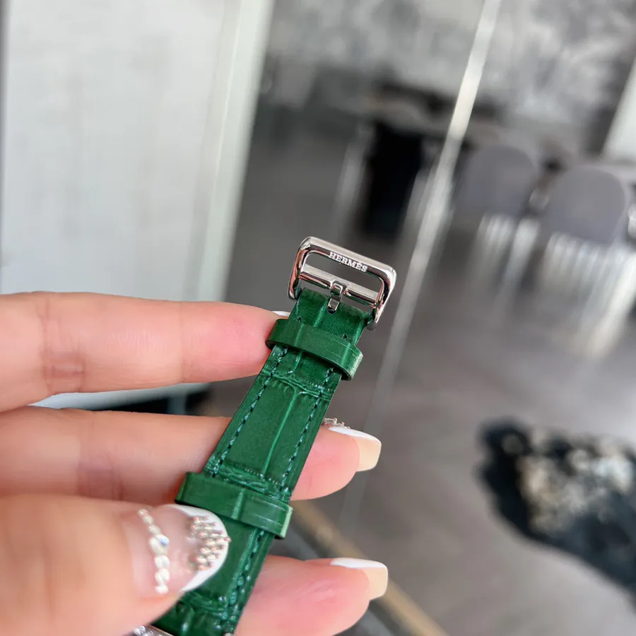 Hermes New Green孔雀 Green Starry Sky Amaranth Gray Watch