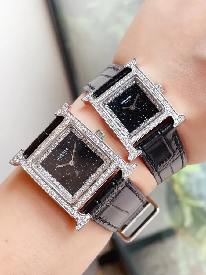 Hermes New Green孔雀 Green Starry Sky Amari Gray Watch
