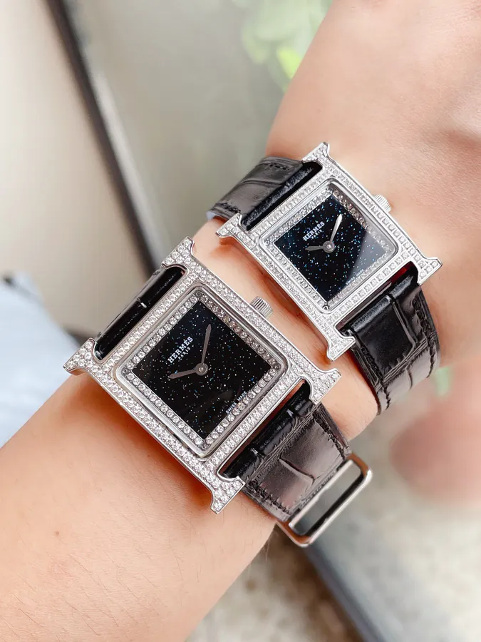 Hermes New Green孔雀 Green Starry Sky Amari Gray Watch