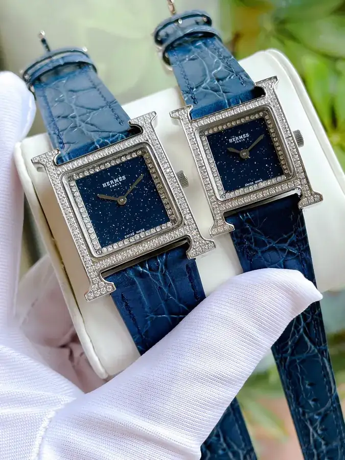Hermes New Green孔雀 Green with Starry Effect and Diamond Accents