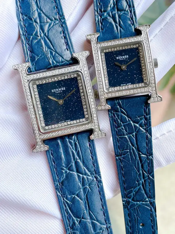 Hermes New Green孔雀 Green with Starry Effect and Diamond Accents