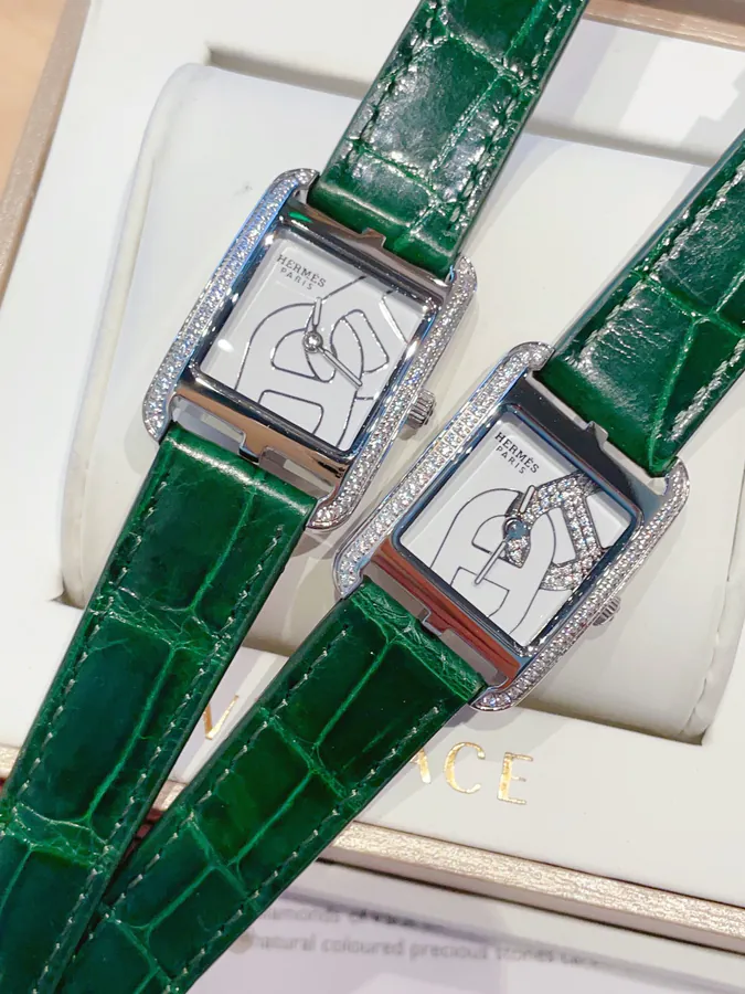 Hermès HEURE H Square Watch with Handcrafted Design