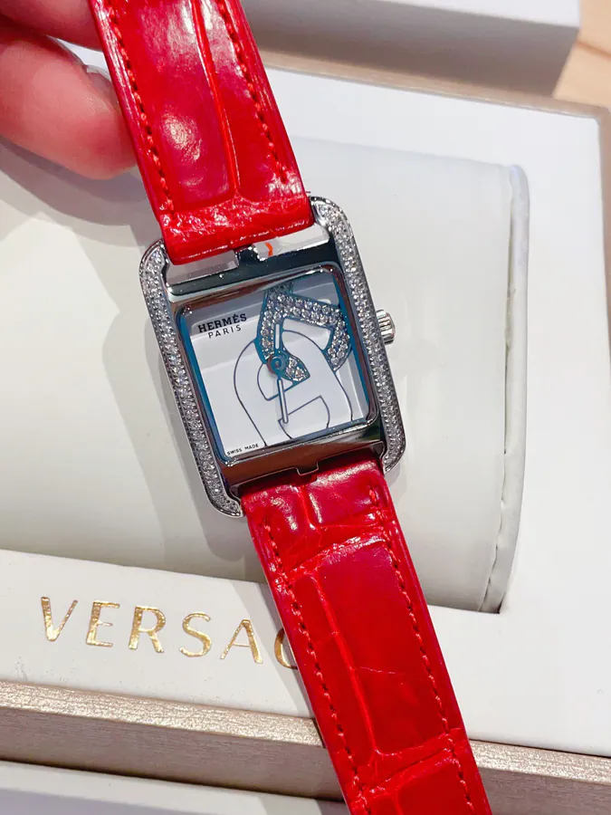 Hermès HEURE H Square Watch with Handcrafted Design