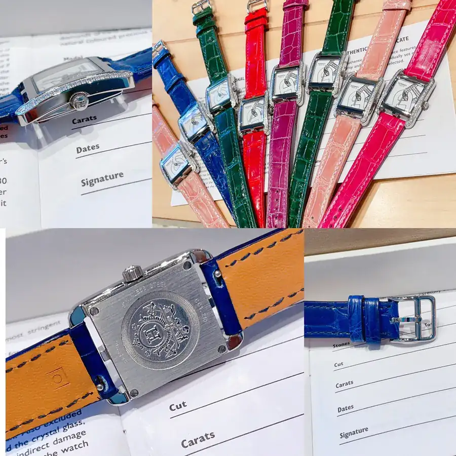 Hermès HEURE H Square Watch with Handcrafted Design