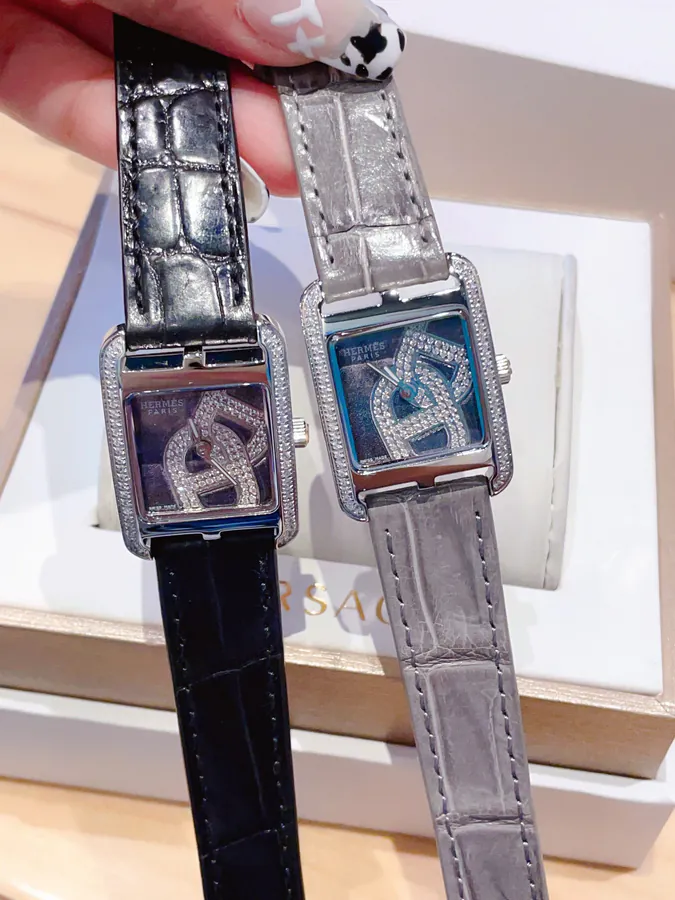 Hermès HEURE H Square Watch with Handcrafted Design