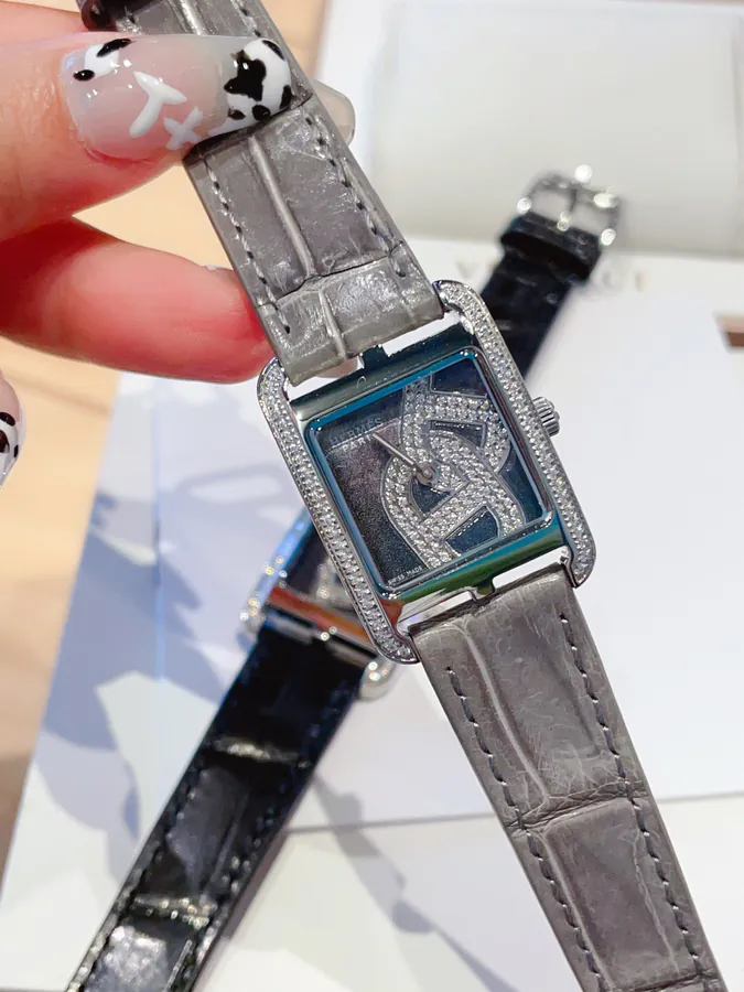Hermès HEURE H Square Watch with Handcrafted Design