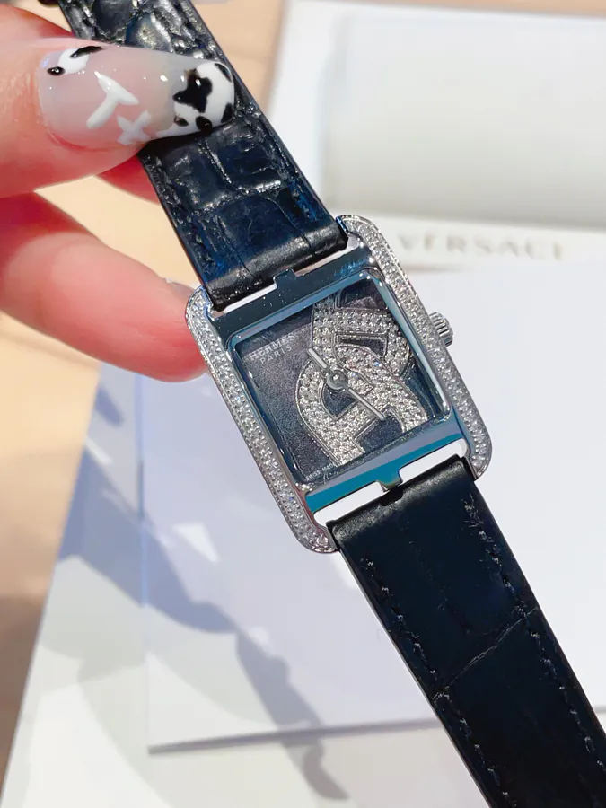 Hermès HEURE H Square Watch with Handcrafted Design