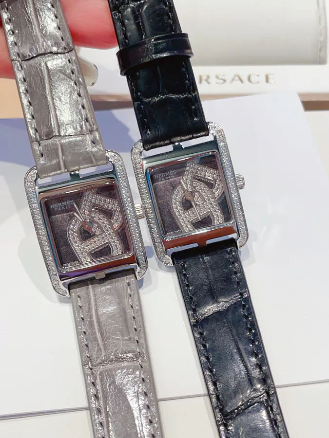 Hermès HEURE H Square Watch with Handcrafted Design