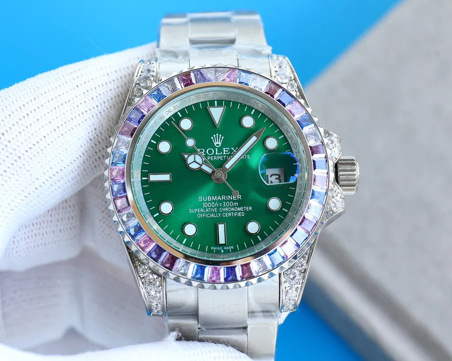 Rolex Yachtmaster M126679 Series Custom Modified Watch with Natural Moonstone