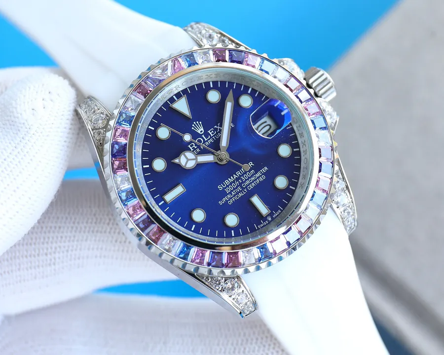 Rolex Yacht Master M126679 Series Custom Modified Watch with Natural Moonstone