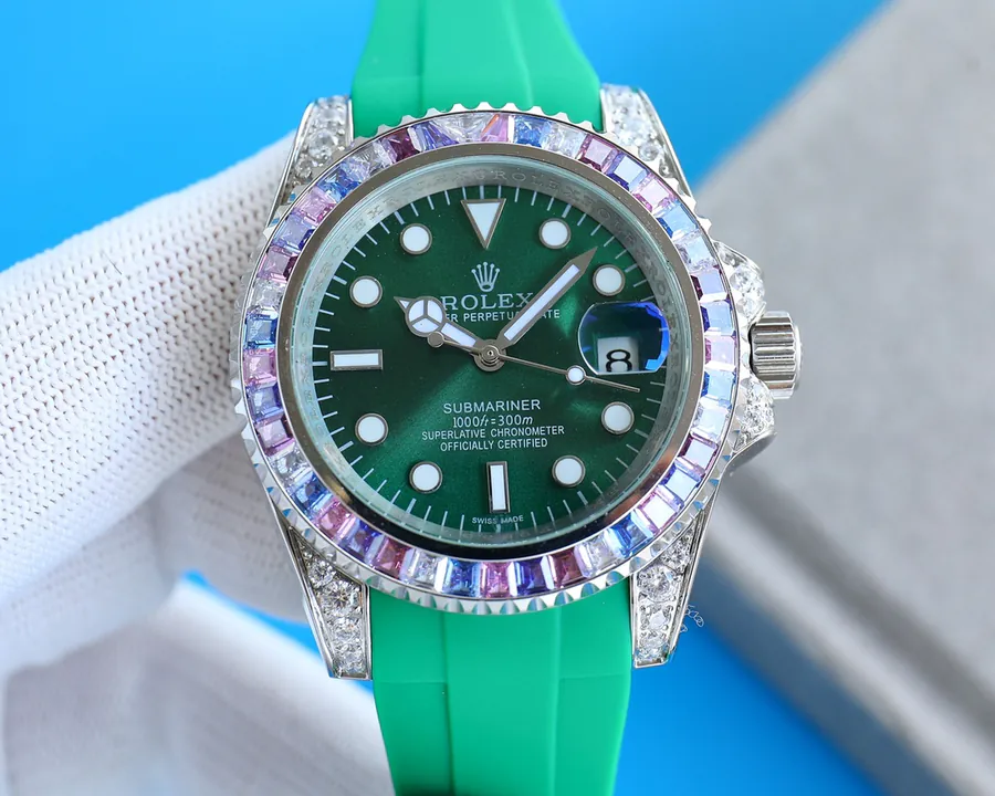 Rolex Yacht Master M126679 Series Custom Modified Watch with Natural Moonstone