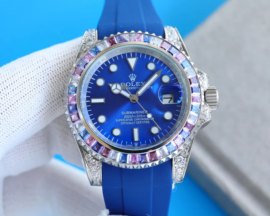 Rolex Yacht Master M126679 Series Custom Modified Watch with Natural Moonstone