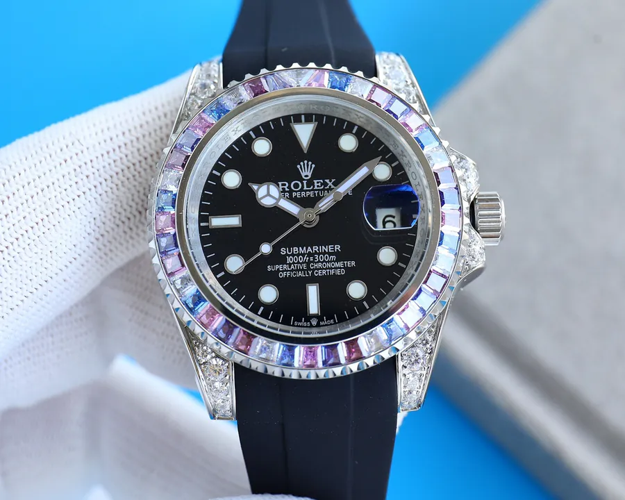 Rolex Yacht Master M126679 Series Custom Modified Watch with Natural Moonstone