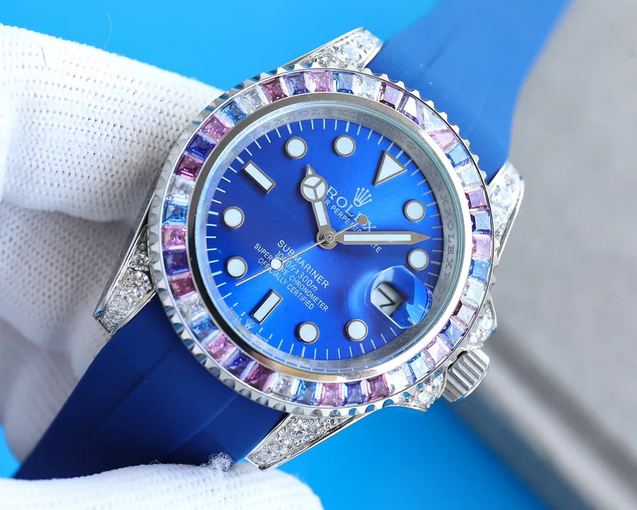 Rolex Yacht Master M126679 Series Custom Modified Watch with Natural Moonstone
