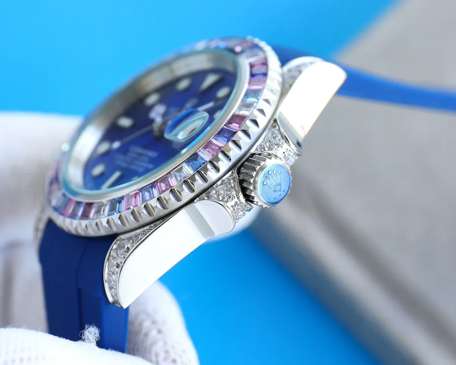 Rolex Yacht Master M126679 Series Custom Modified Watch with Natural Moonstone