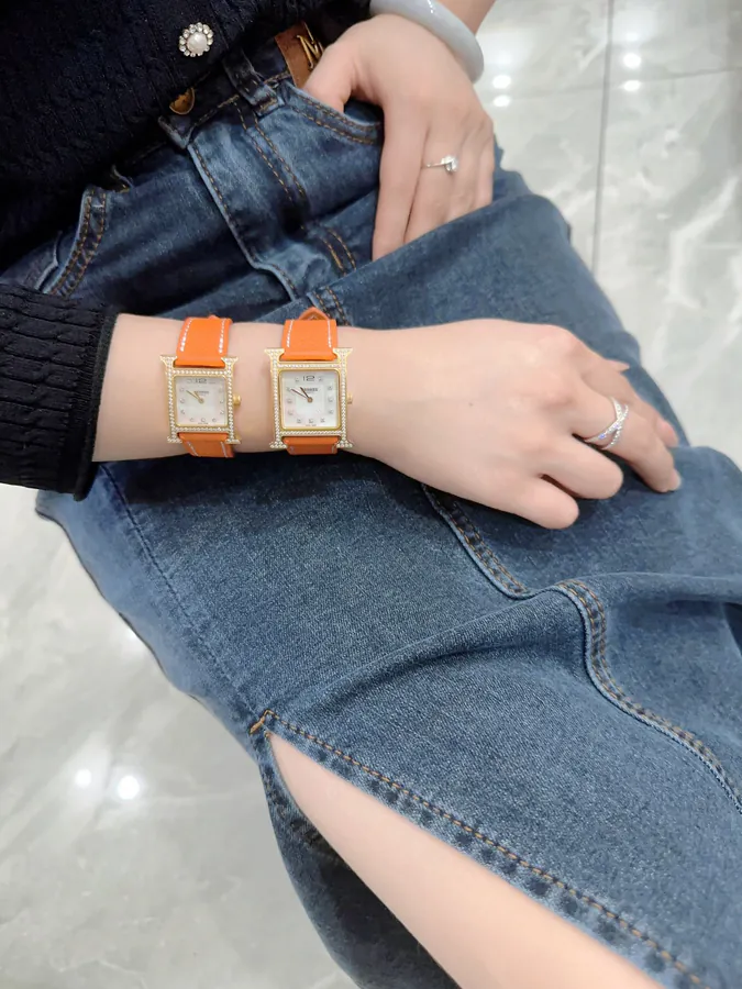Hermes Heure H Classic Steel Band Watch