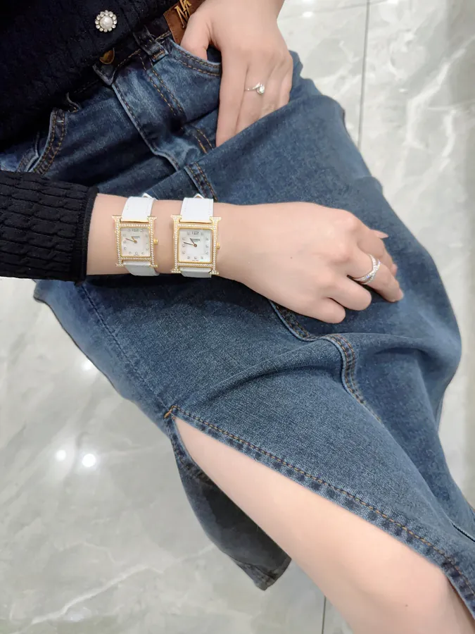 Hermes Heure H Classic Steel Band Watch