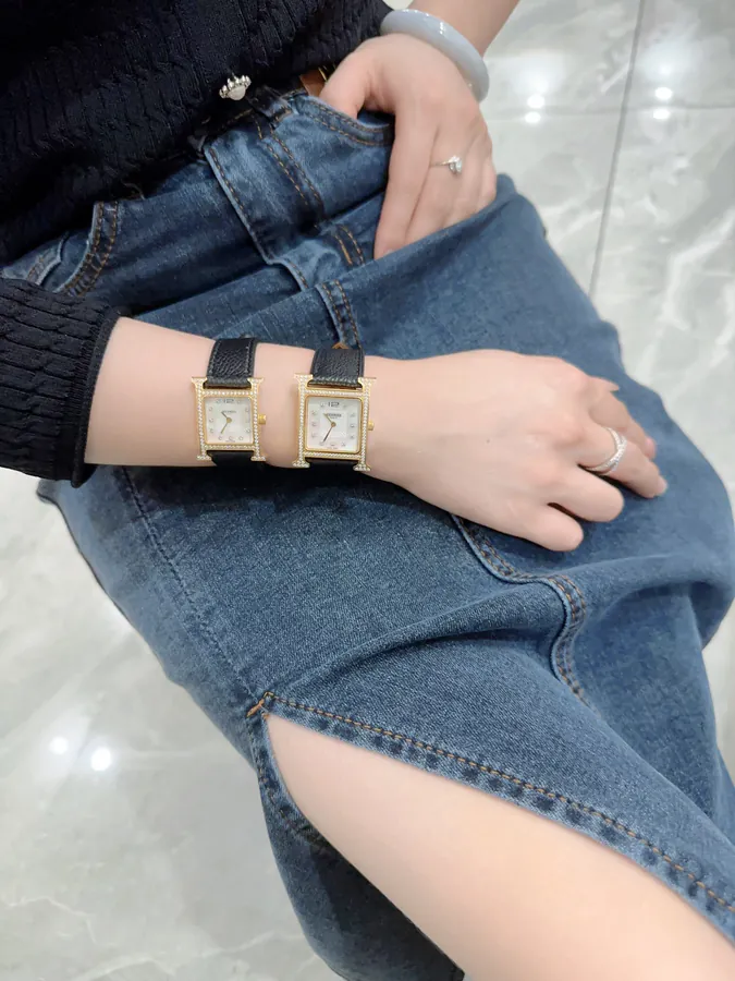 Hermes Heure H Classic Steel Band Watch