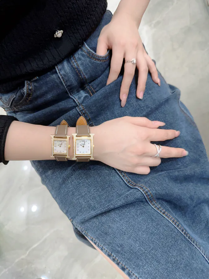 Hermes Heure H Classic Steel Band Watch
