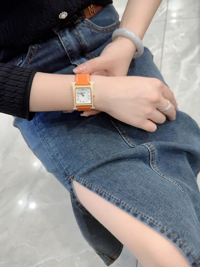Hermes Heure H Classic Steel Band Watch