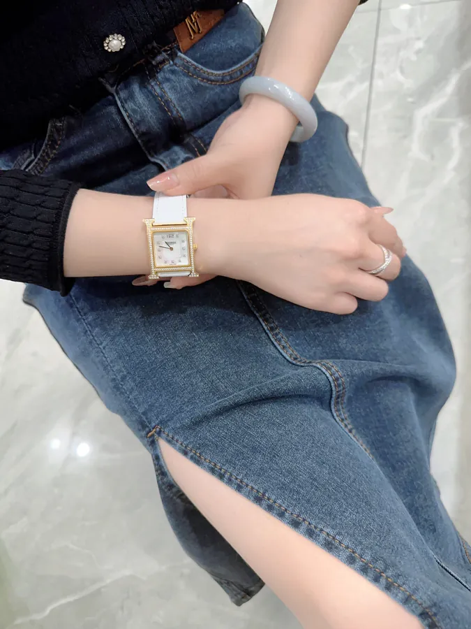 Hermes Heure H Classic Steel Band Watch