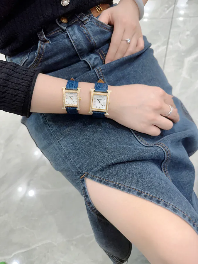 Hermes Heure H Classic Steel Band Watch