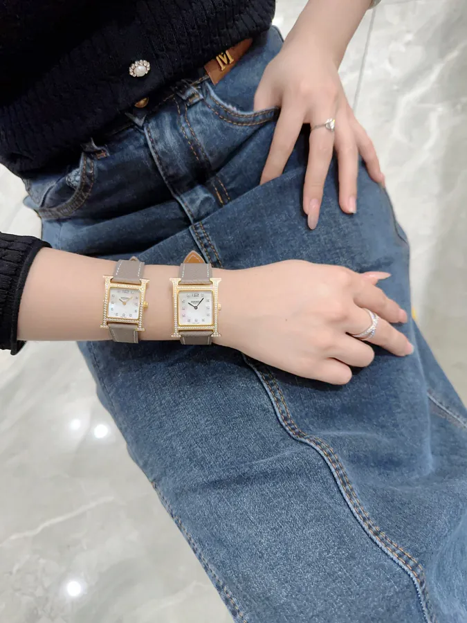 Hermes Heure H Classic Steel Band Watch