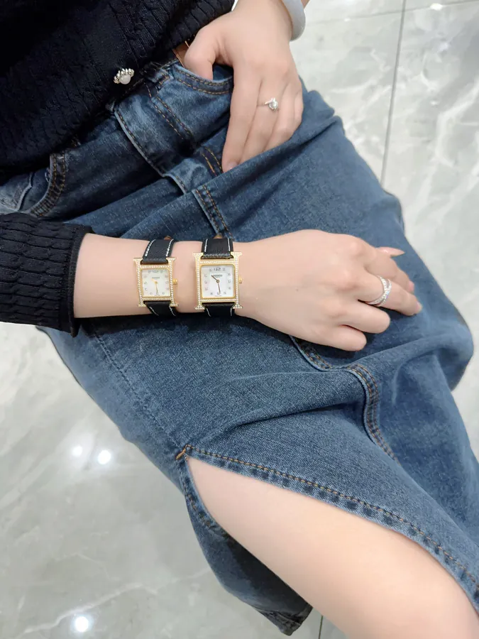 Hermes Heure H Classic Steel Band Watch