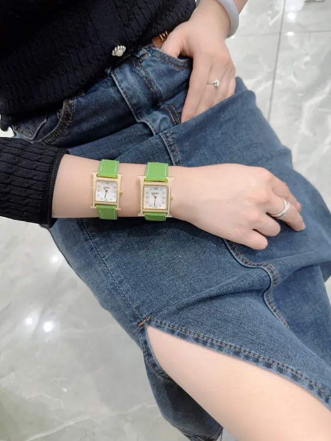 Hermes Heure H Classic Steel Band Watch