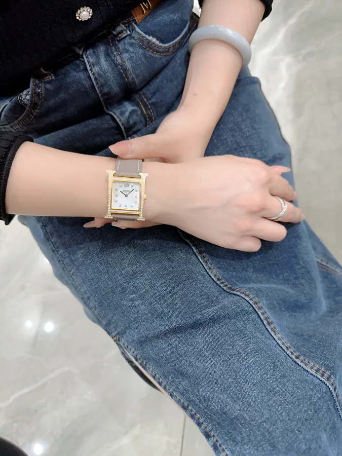 Hermes Heure H Classic Steel Band Watch