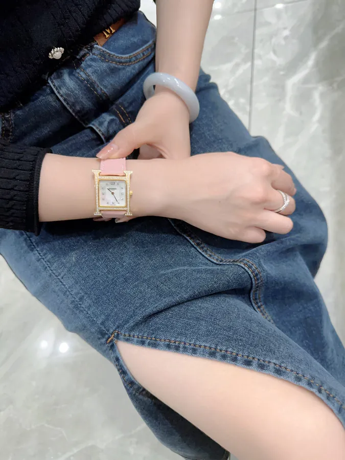 Hermes Heure H Classic Steel Band Watch
