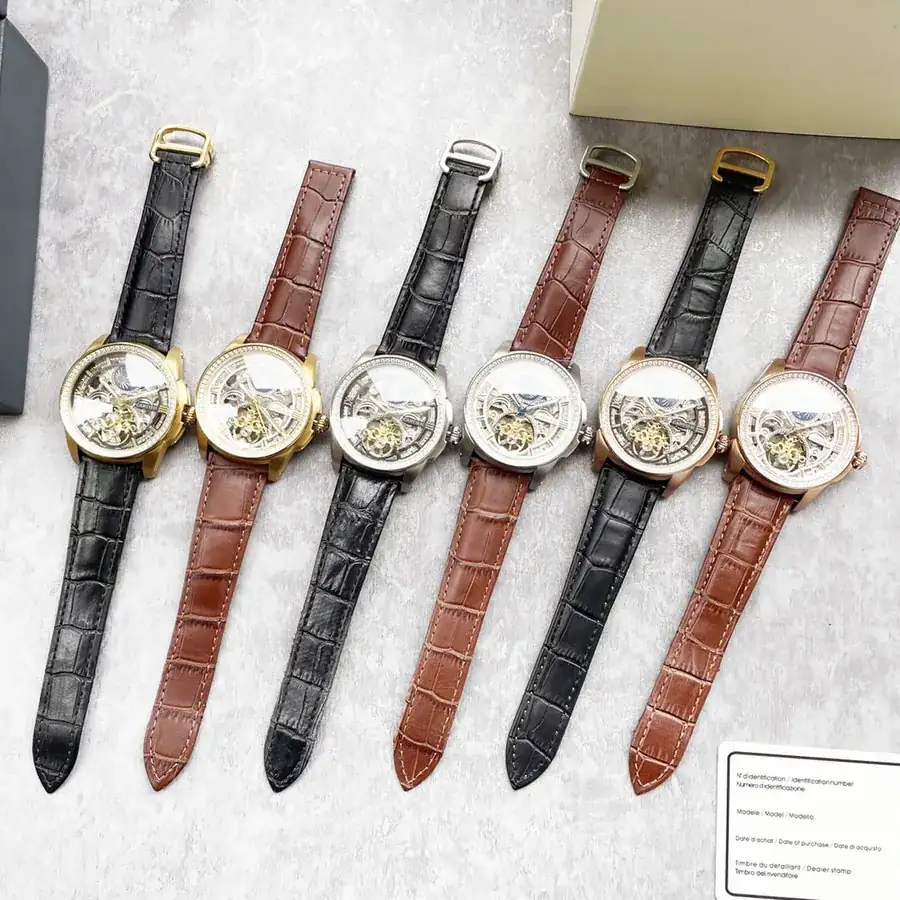Cartier Men's Luxury Watch with Bold Skeleton Design