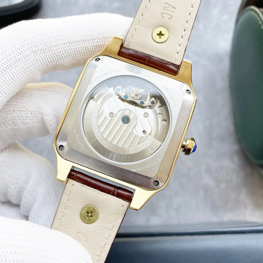 Cartier Men's Luxury Watch with Large Bezel and Moon Phase